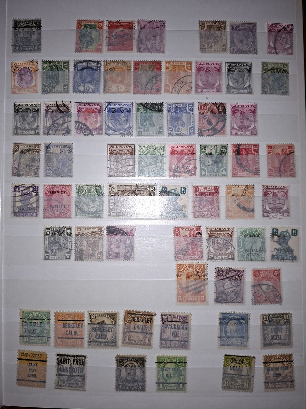 Alle Briefmarken: Briefmarken Usa und diverses  – Gebraucht aus Balgach von SIMEON27 2