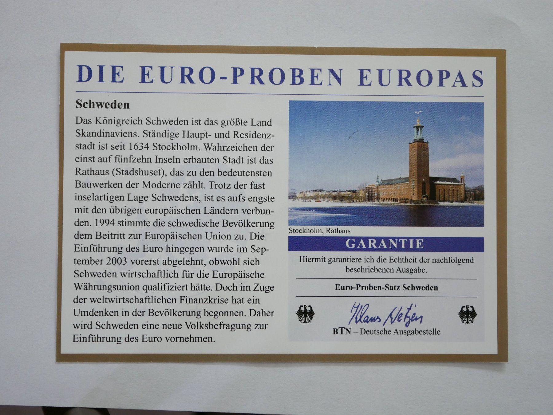 Alle Münzen: Euro Probe Schweden 2006 ***TOP*** – Neu und originalverpackt aus Kreuzlingen von Samson01 2
