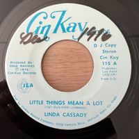 Linda Cassady - Little Things Mean A Lot / 1. US-Promo 1976
