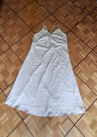 Robe longue beige/rose H&M/Maxikleid H&M beige/rosa