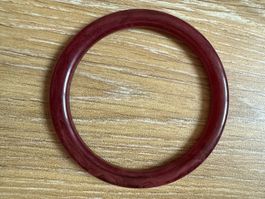 Bracelet jonc vintage rouge bordeaux