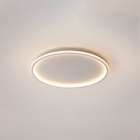 Quinn Modern Ring LED Deckenleuchte Schwarz/Weiß Wohn/Schlaf