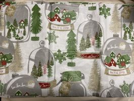 Christmas Tablecloth Snow Globe Design 130X180cm new
