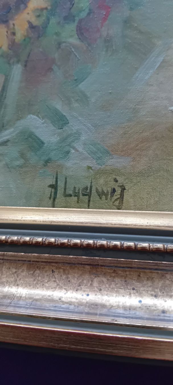 Dipinti: Original Ölbild "Sonnenblumen" von Hans Ludwig – Usato da Lupfig venduto da Mpalbert 2