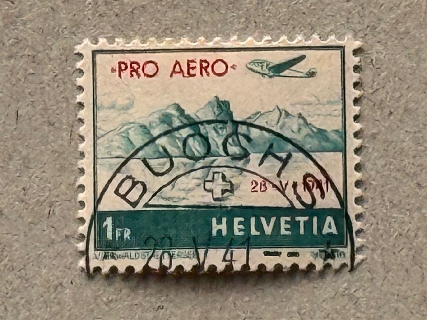Tutti i francobolli: F35, ET Buochs, seltener Halbmond – Usato da Aarau venduto da hilde47 1