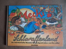 Buch Mecki  im Schlaraffenland ende der 90igern