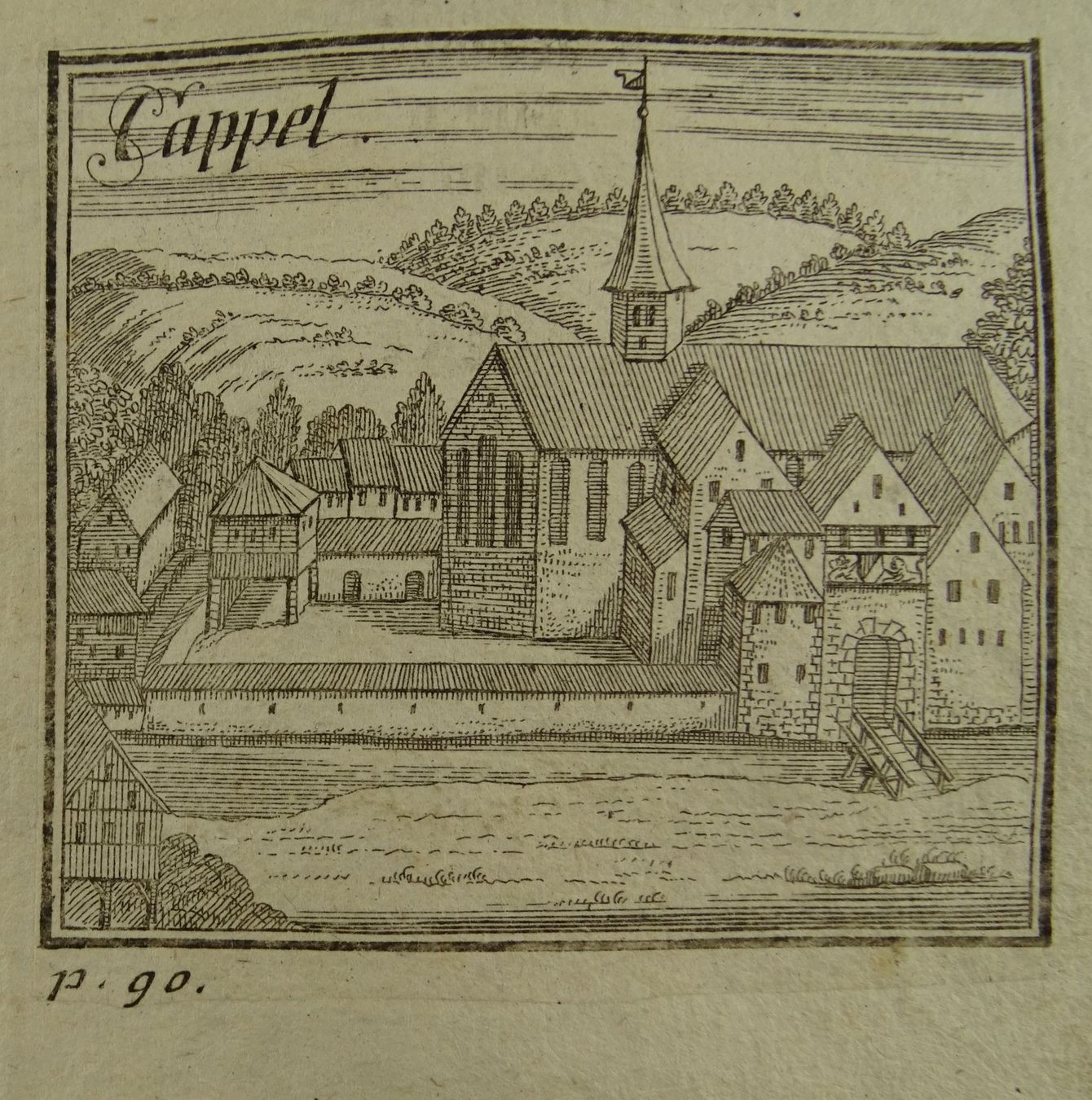 Incisioni: KAPPEL, CAPPEL, KUPFERSTICH, BLUNTSCHLI 1742 – Usato da Grüningen venduto da Kartensammler
