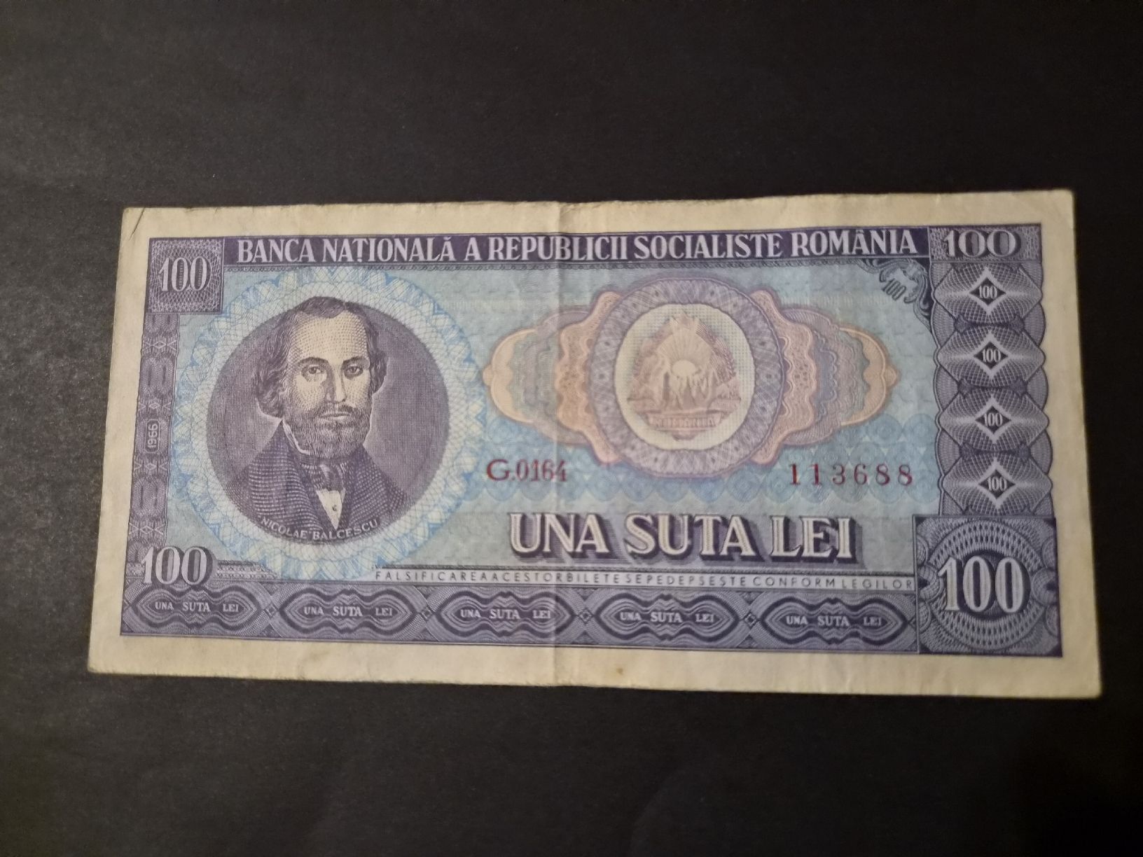 Banconote: Roumanie 1966 100 lei P97a – Usato da Versoix venduto da rucio