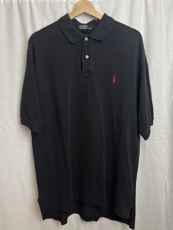 Polo Ralph Lauren noir délavé