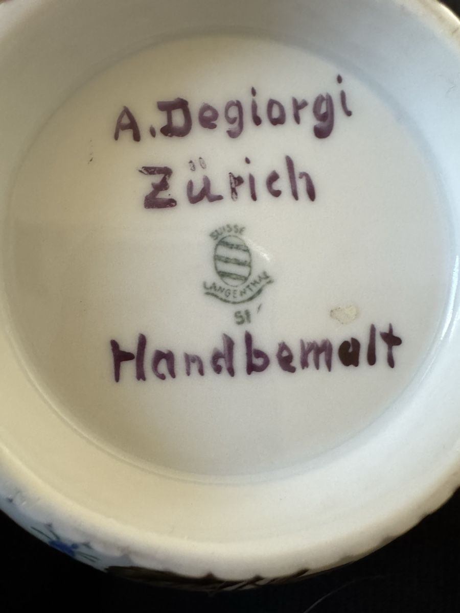 Ciotole: Porzellan Schale Handbemalt – Usato da Dietikon venduto da c.froehlich 3