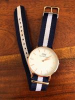 DANIEL WELLINGTON ARMBANDUHR, ROSE, NEUE BATTERIE
