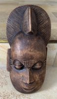 🟢 Masque Africain en bois sculpté /Afrikanische Holzmaske