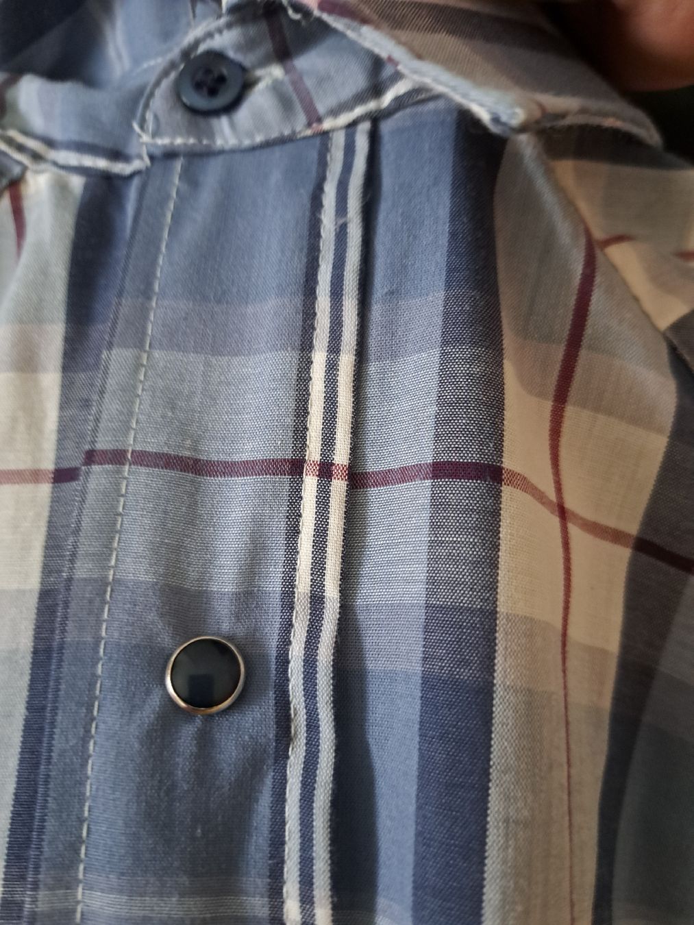 Hemden: Westernhemd Gr.L SILVER COLECTION KARMAN hellblau kariert – Neu (gemäss Beschreibung) aus Bellach von TORA4 4