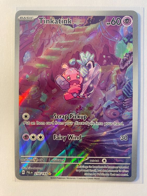 Pokémon Tinkatink 216/193 – Paldea Evolved – Carta Singola Illustrazione Rara Alternativa
