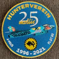 Hunterverein Mollis 25 Jahre Patch Flugzeug 1996-2021 FLST20