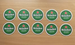 10er-Set HEINEKEN-Bierdeckel