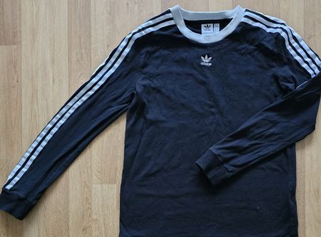 Adidas Langarmshirt Gr. M/38 Retro Look für Frühling