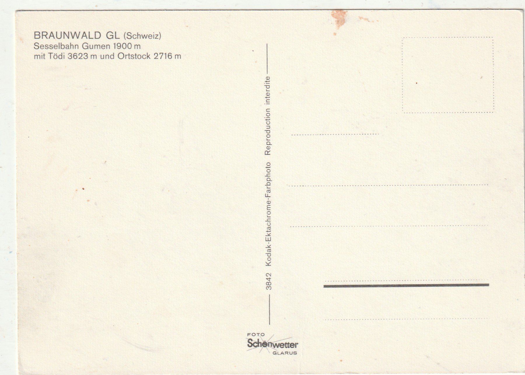 Cartes postales: Sessekbahn Vraunwald – D'occasion à Lumbrein par made02 1