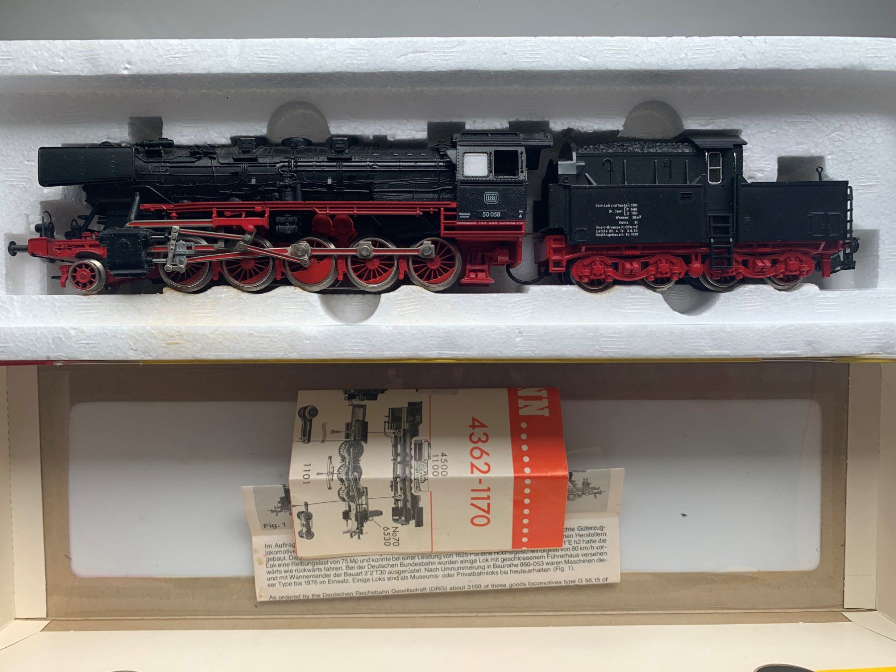 Fleischmann Modellini di ferrovie: Fleischmann BR 50 058 H0 AC 4363 – Usato da Volketswil venduto da zwitsch33 4