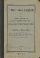 Bürgerliches Kochbuch 1925