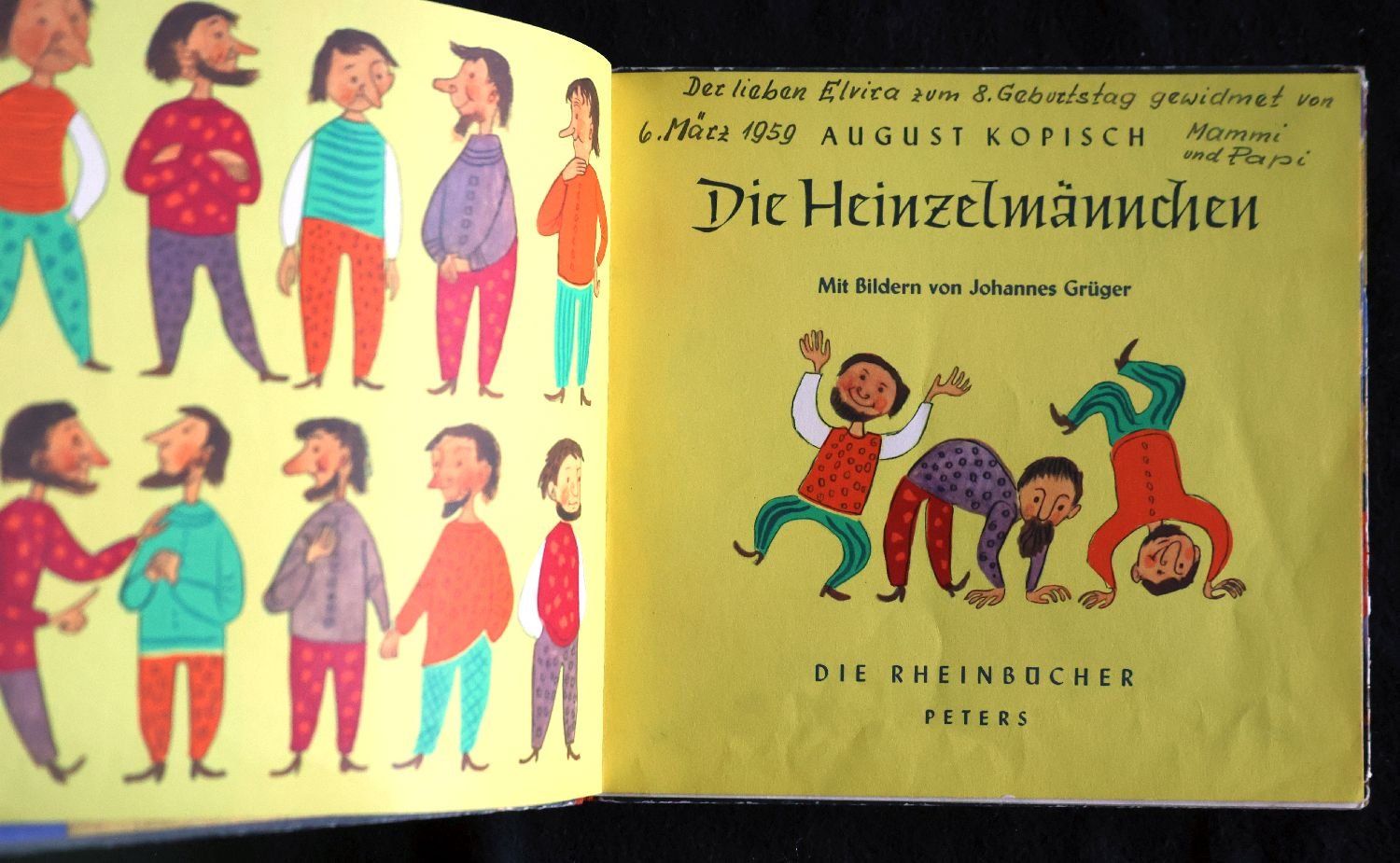 Libri: Die Heinzelmännchen. Ill: Joh. Grüger. Text: August Kopisch – Usato da Gutenswil venduto da Optico 3