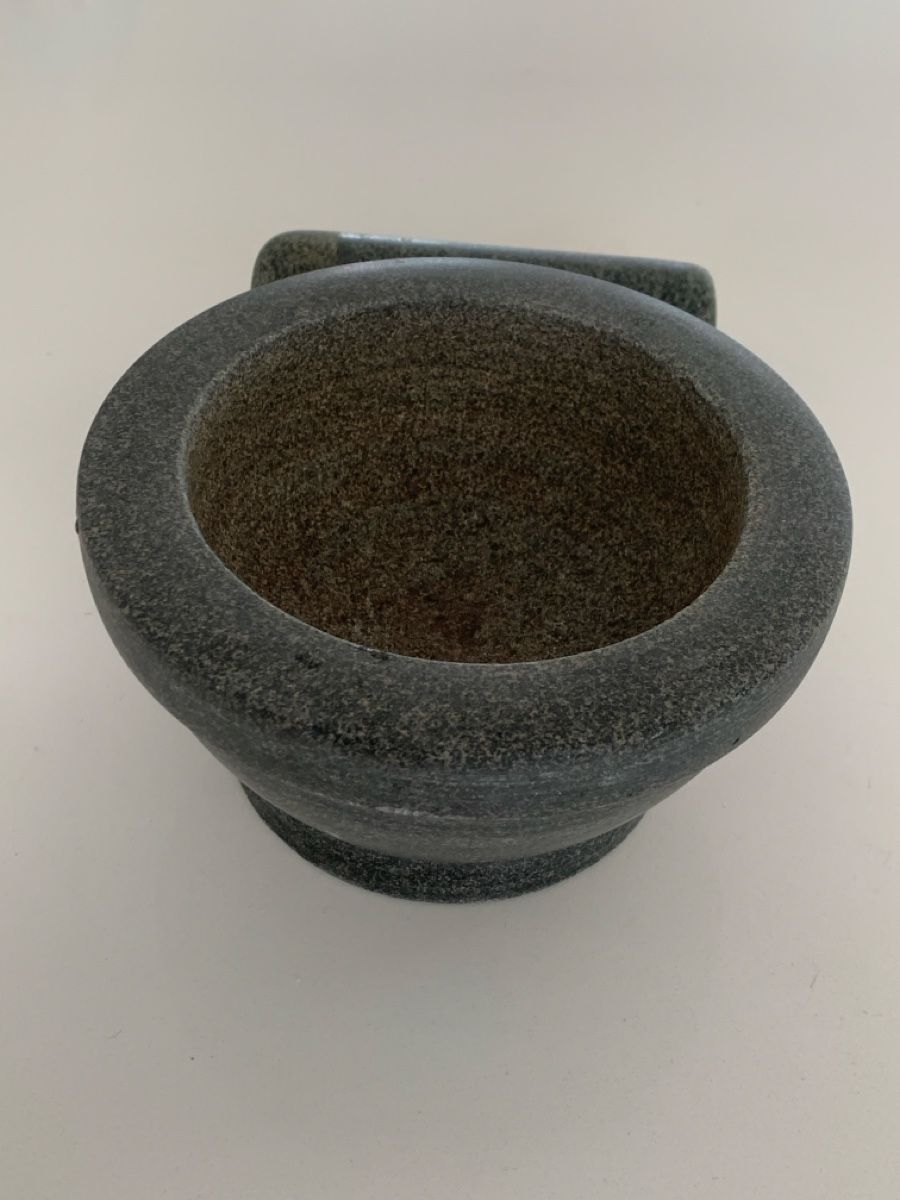 Autres pour cuisiner & mitonner: Stone Mortar and Pestle Set Grey Granite – D'occasion à Immensee par vgitter 5