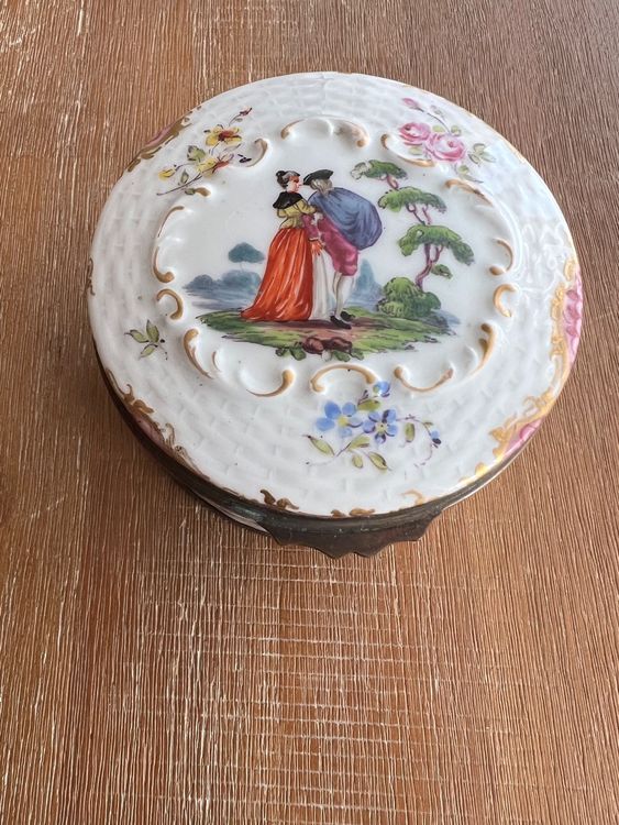 Applique murale en Laiton, patinée en Beige et blanc