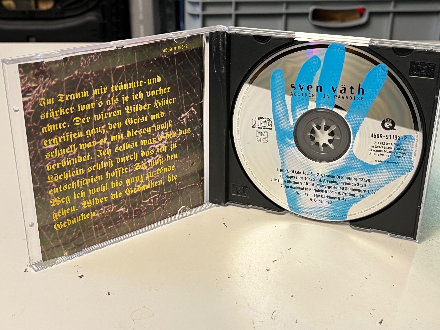 CD: Sven Väth - Accident In Paradise - SR13 – Usato da Küsnacht ZH venduto da Internetradio 2