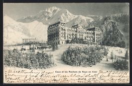 Caux, Hotel et les Rochers de Naye en hi