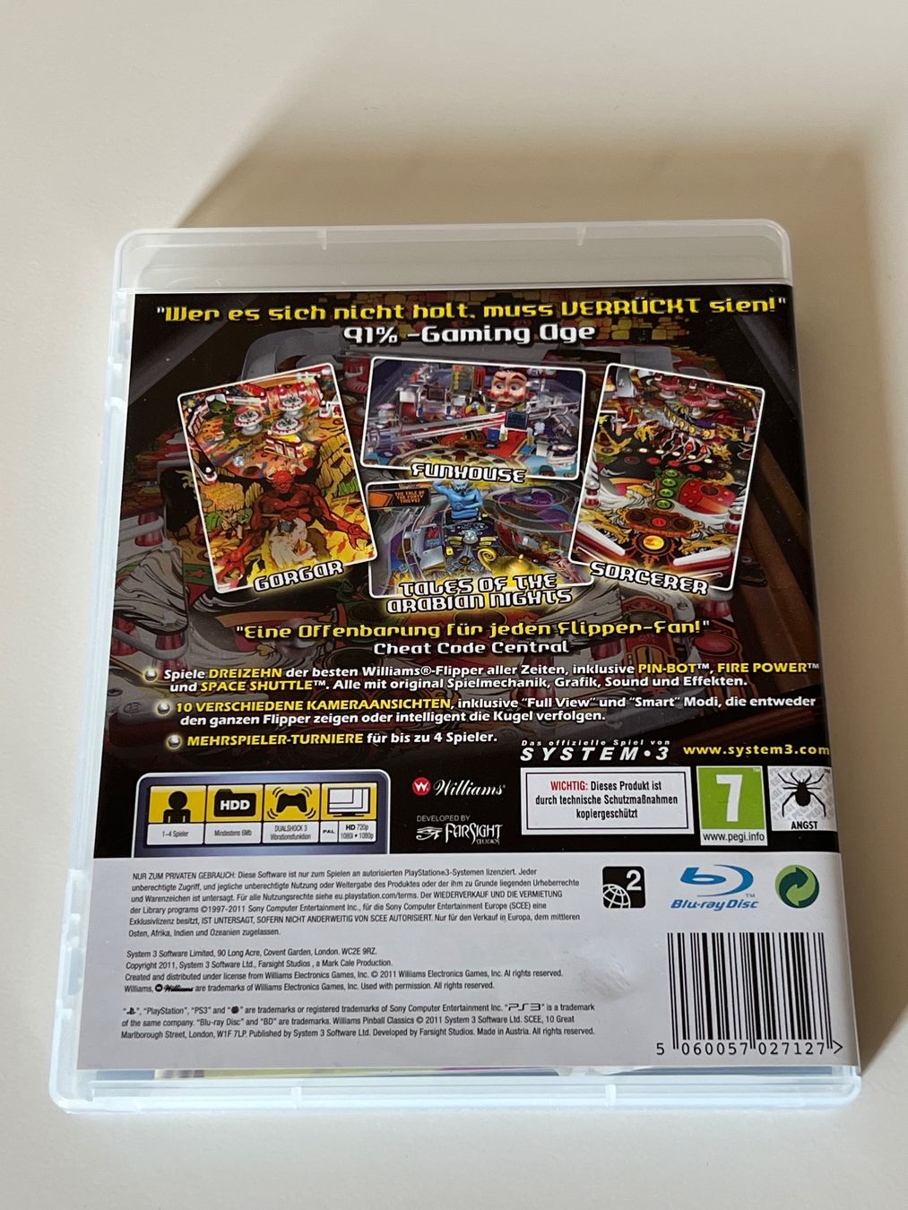 Sony Spiele: Williams Pinball Classics PS3 - Rarität! – Gebraucht aus Altstätten SG von sheamus 1