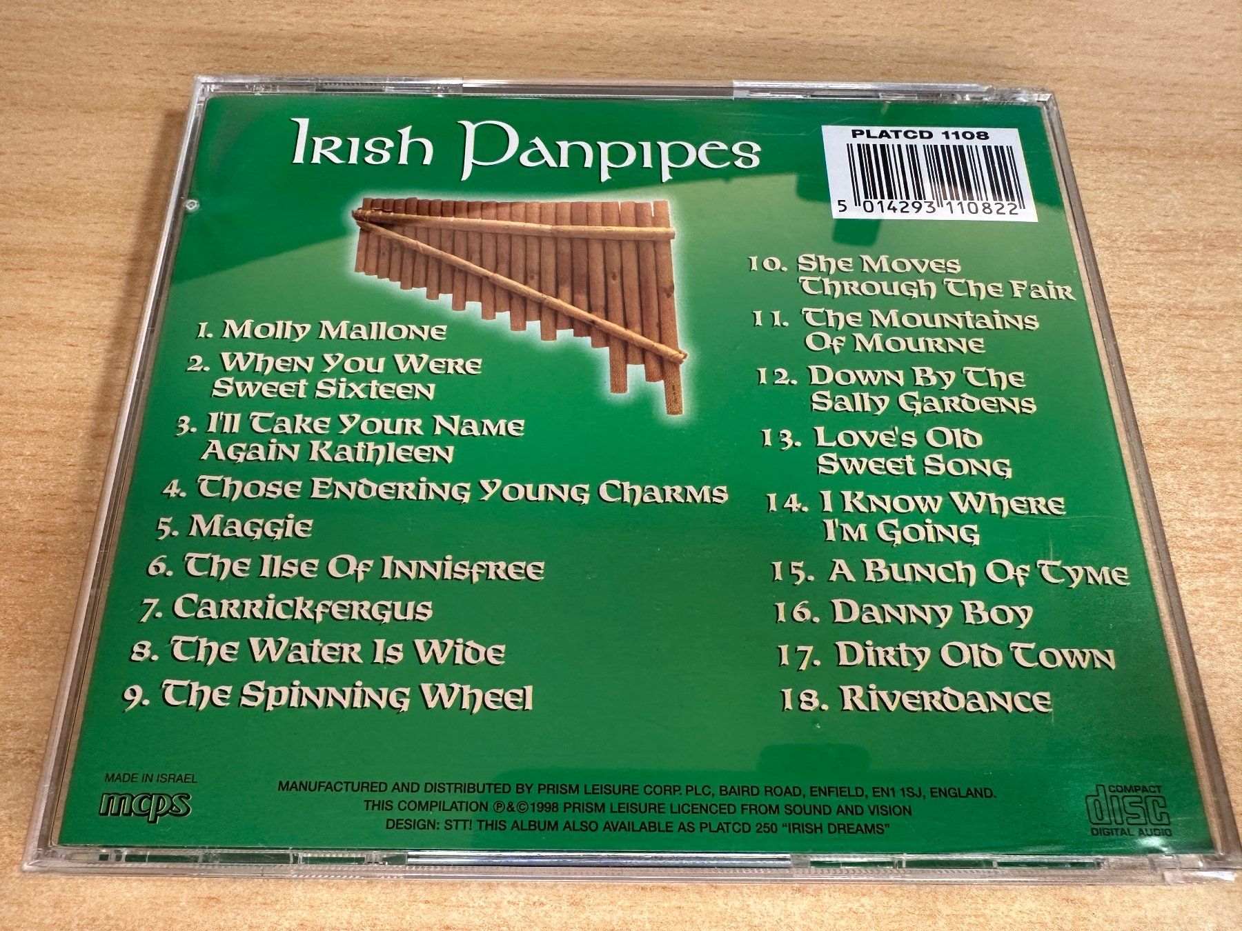 CD: L8 Irish Panpipes – Usato da Rikon im Tösstal venduto da Alpenmutz 1