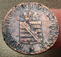 SACHSEN- MEININGEN 1 KREUZER 1854 *RAR*