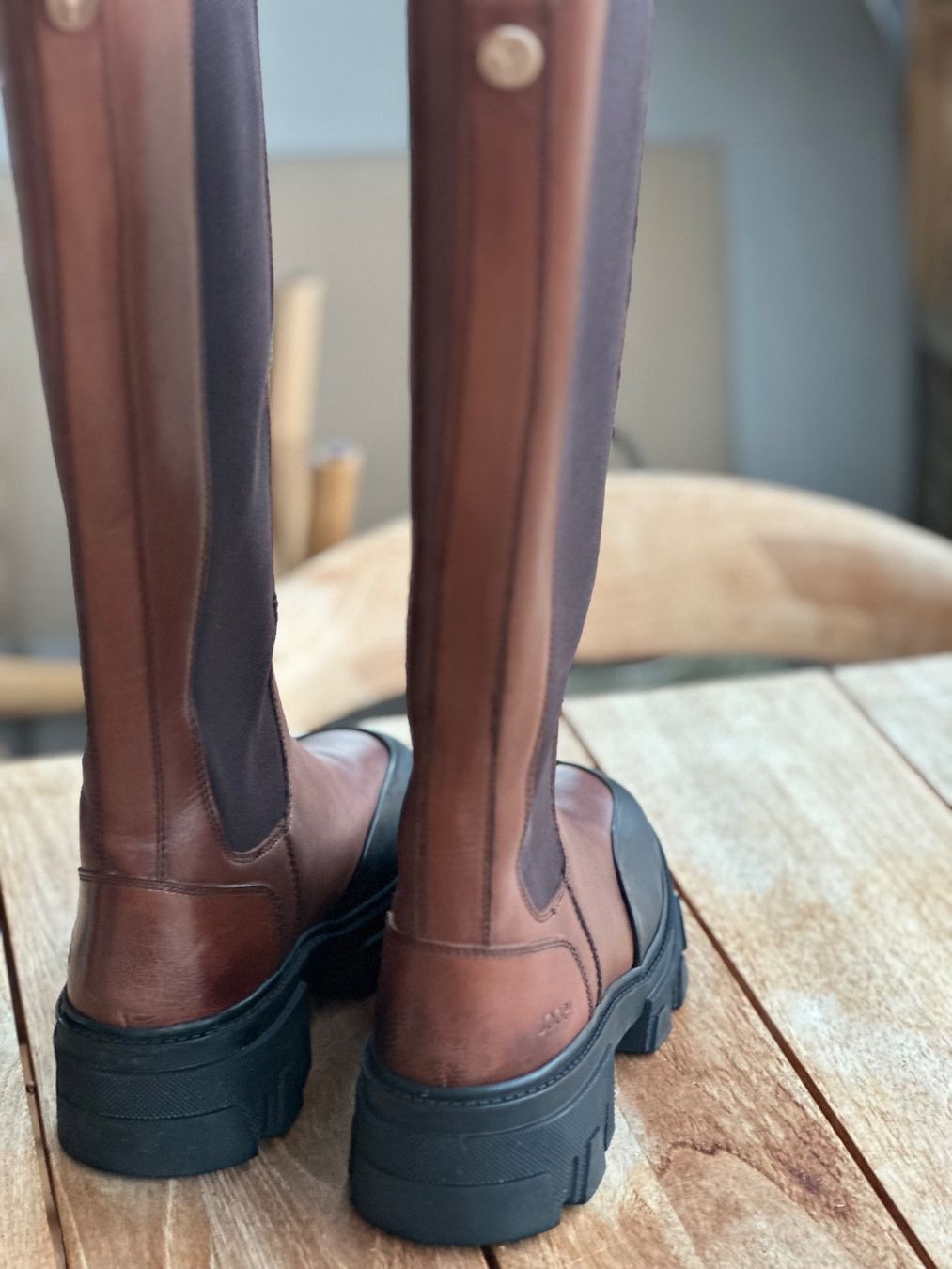 Joop Scarpe da donna: Joop! Lederstiefeln marron, Grösse 38 – Usato da Bern venduto da Yersinia03 4