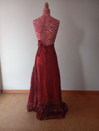 Tamil / Indien "Lehenga" Rock mit Stickerei (Neu&OVP)