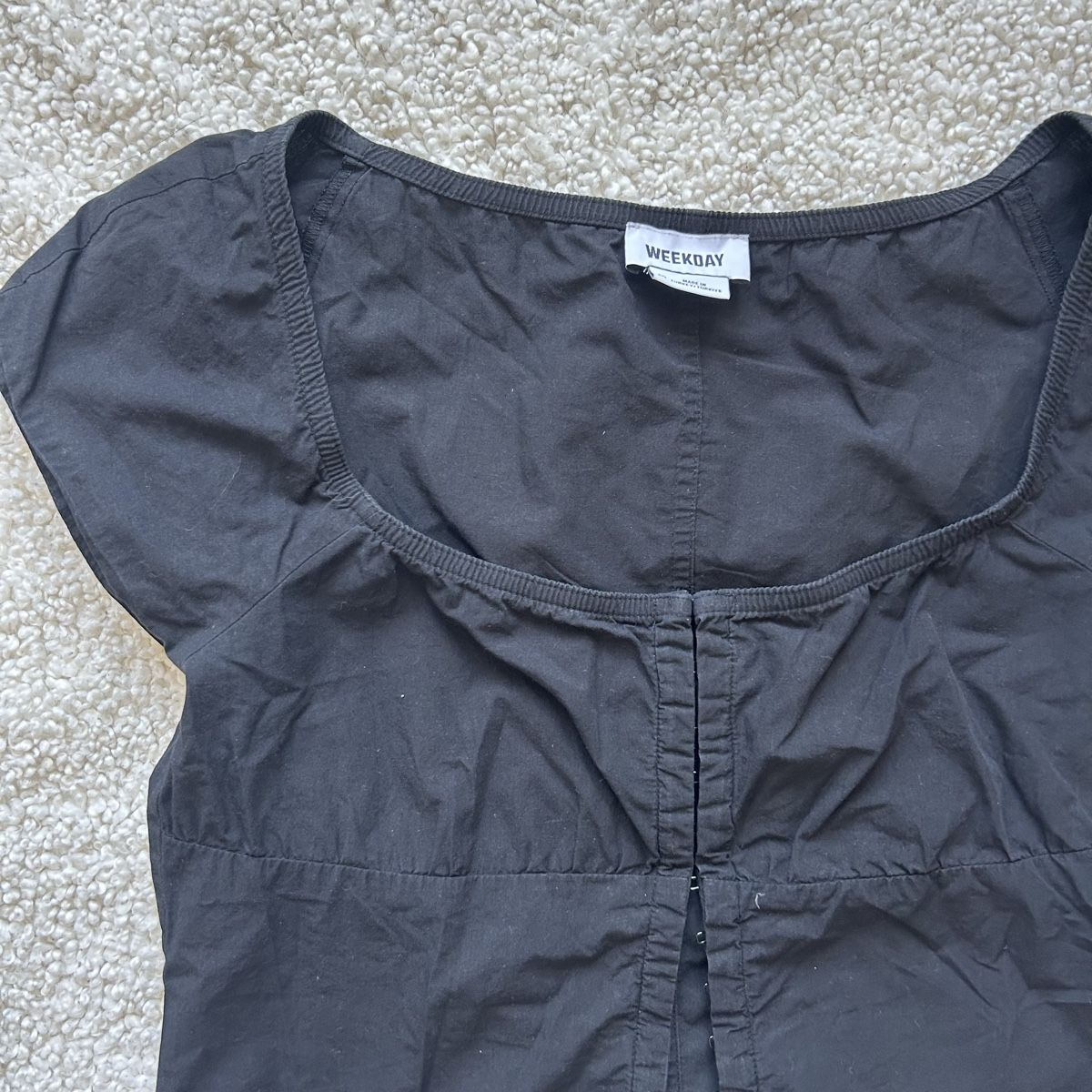 Weekday Camicette: Weekday Bluse schwarz Gr. S – Usato da Oberentfelden venduto da Klingm 2