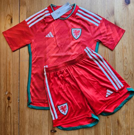 Komplett Dress Wales adidas NEU Gr. 140 Fussball Tenue