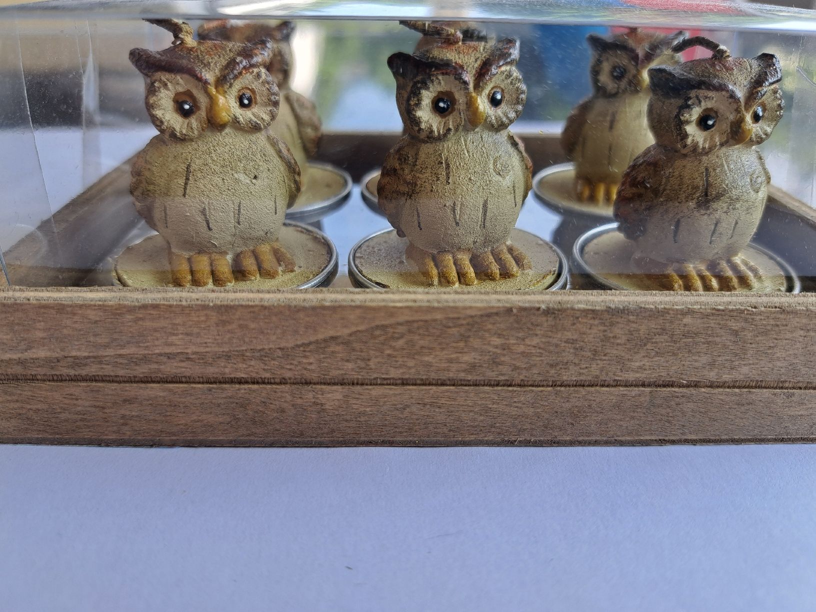 Tutte le decorazioni: 6er Set Eulen Teelicht Herbstdeko, neuwertig! – Nuovo e nell'imballaggio originale da Weisslingen venduto da Horvi_09