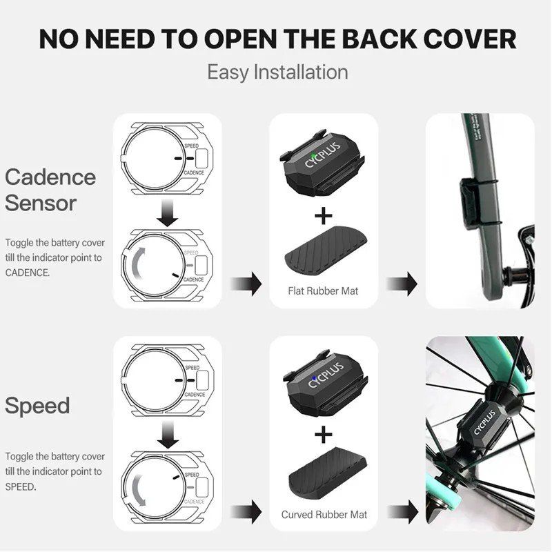 Misurare: 2x Fahrradcomputer Tacho Geschwindigkeitssensor Kadenzsensor – Nuovo e nell'imballaggio originale da Genève venduto da Promo- 8