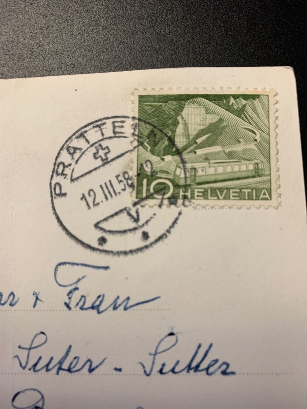 Ansichtskarten: Alte Ansichtskarte Schwarzkelchen von 1958 – Gebraucht aus Erlenbach ZH von Ritschly 2