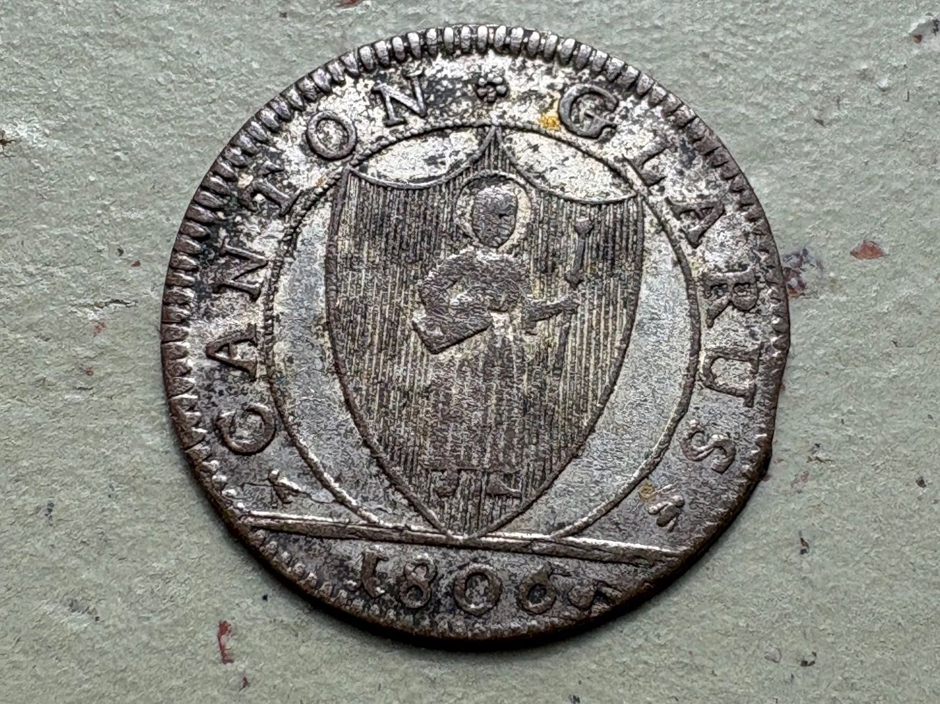 Alle Münzen: 9 Rappen Glarus Kantonsmünze – Gebraucht aus Zürich von mysilvercoin 3
