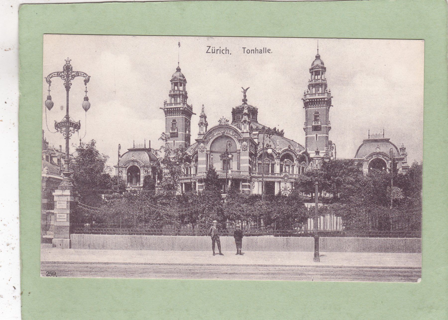 Cartoline postali: Zürich Tonhalle 1907 – Usato da Herisau venduto da Lisegrat2008