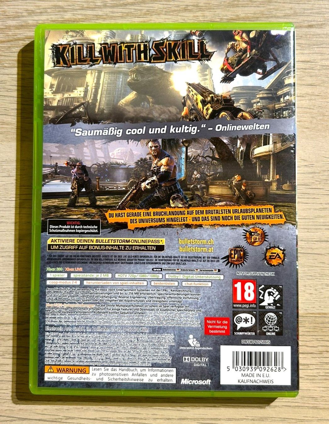 Microsoft Giochi: Bulletstorm Xbox 360 – Usato da St. Gallen venduto da Alpine.Arcade 1