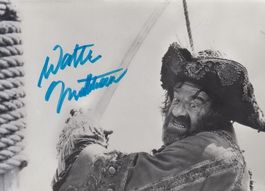 Walter Matthau - altes, orig. sign. Halbgrossfoto
