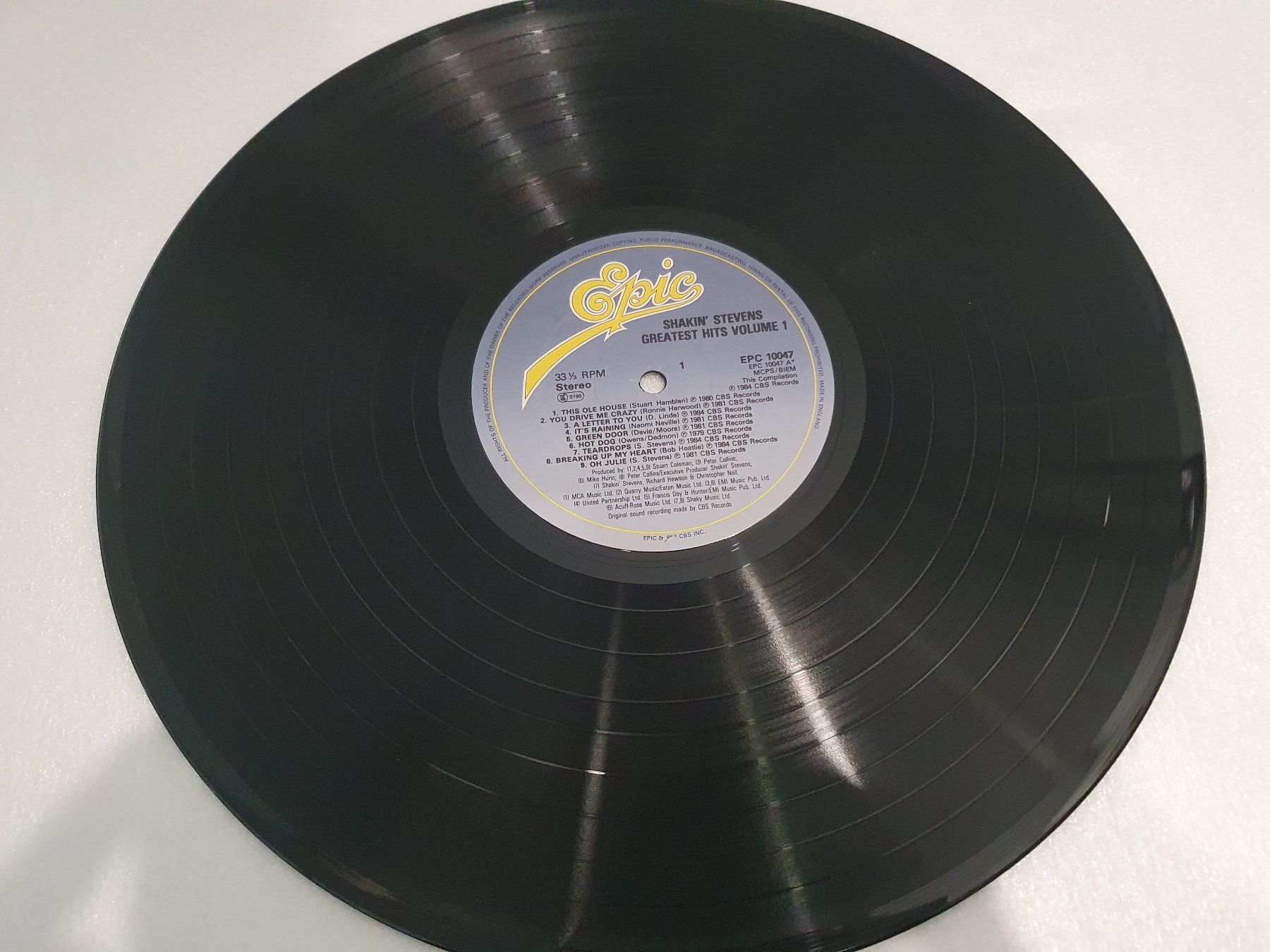 Schallplatten: Shakin' Stevens – Greatest Hits Volume 1 – Gebraucht aus Uster von Vinyl-Leidenschaft 2