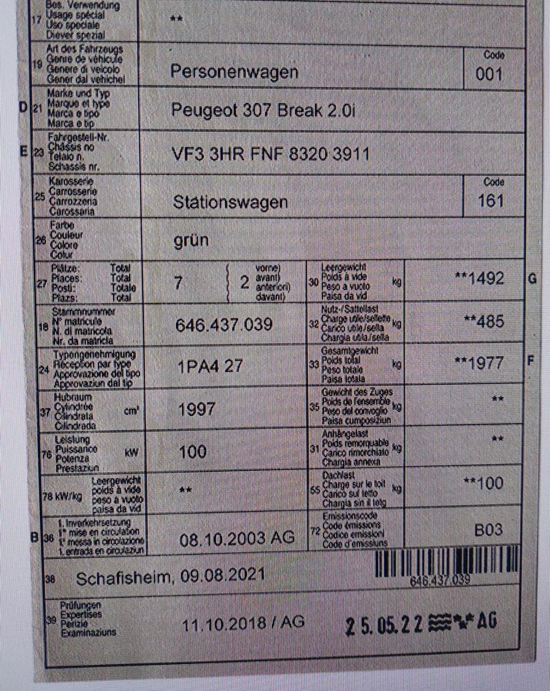 Peugeot Automobili: Peugeot – Usato da Aarau venduto da Ofmusik1 9