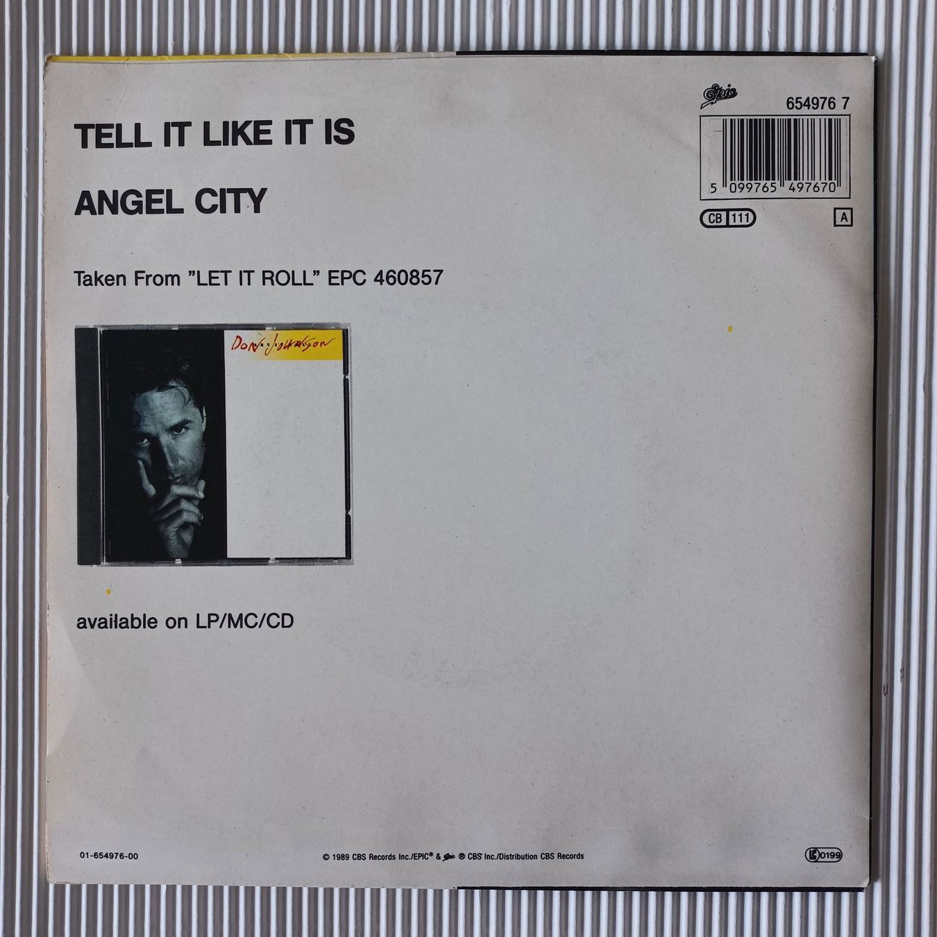 Dischi in vinile: Don Johnson. Singles-Platte. Tell It Like It Is. – Usato da Zürich venduto da Bellabo 1