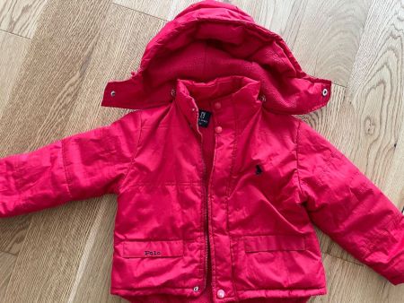 Winterjacke 104 rot Polo Sport. Sehr warm. Mit Kapuze
