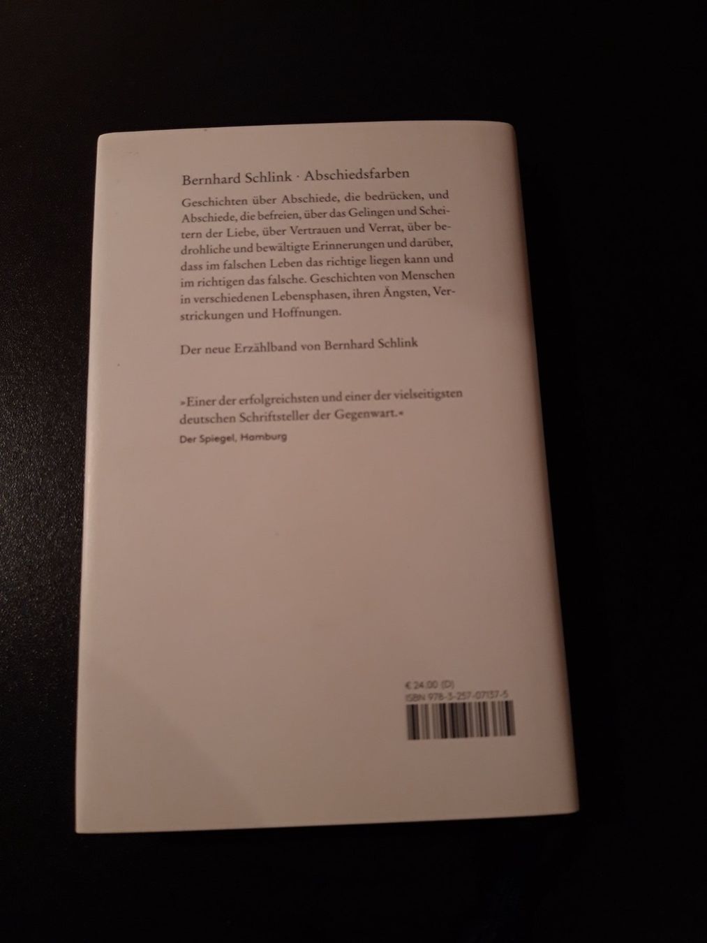 Libri: *Abschiedsfarben* Bernhard Schlink / fE – Usato da Brütten venduto da Sigimi 1