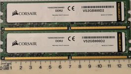 4GB Kit (2x2GB) DDR2 RAM Corsair ValueSelect 800MHz PC2-6400