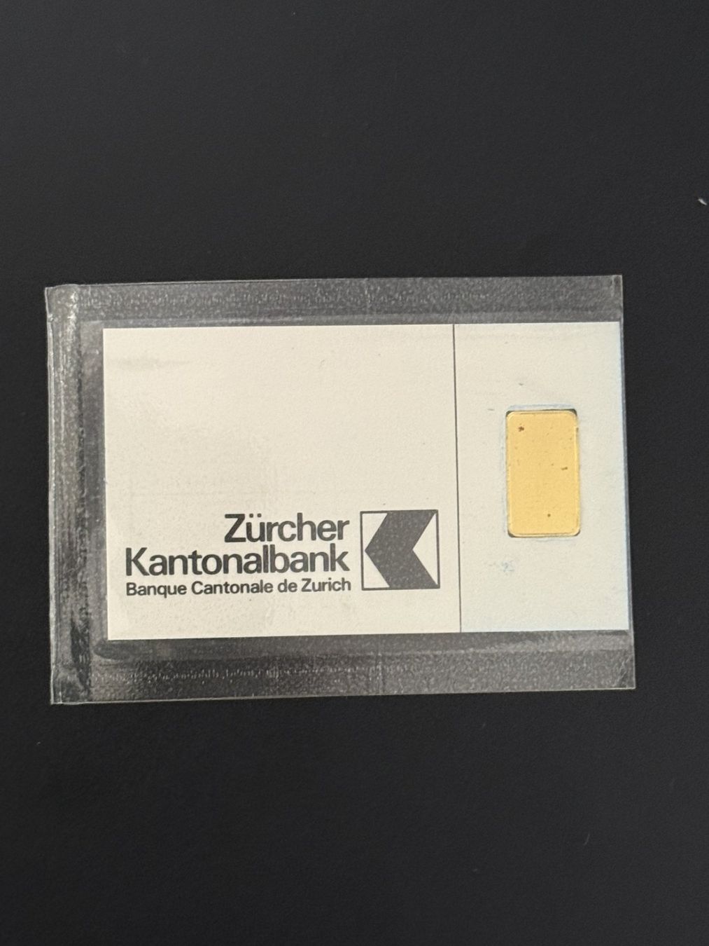 Metalli preziosi: Goldbarren 1g Kantonal Bank – Nuovo e nell'imballaggio originale da Untersiggenthal venduto da byiggy 1